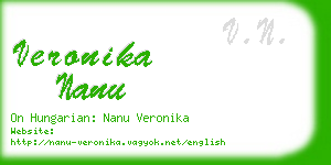 veronika nanu business card